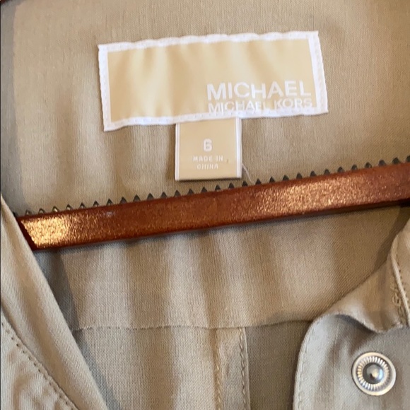 Michael Kors Tan Cargo Blouse - Picture 2 of 3